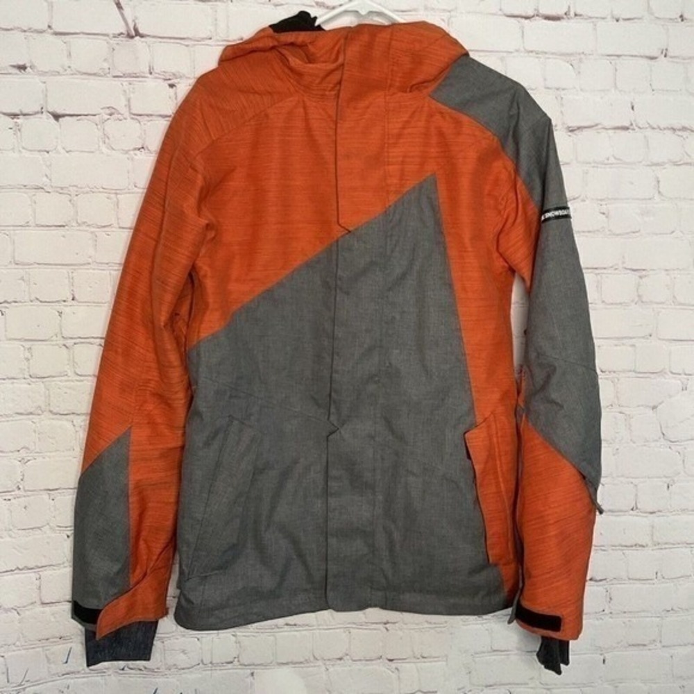 Ride Strata HD2 ll Gray/Orange Full Zip Snowboard Jacket Men XS China‎